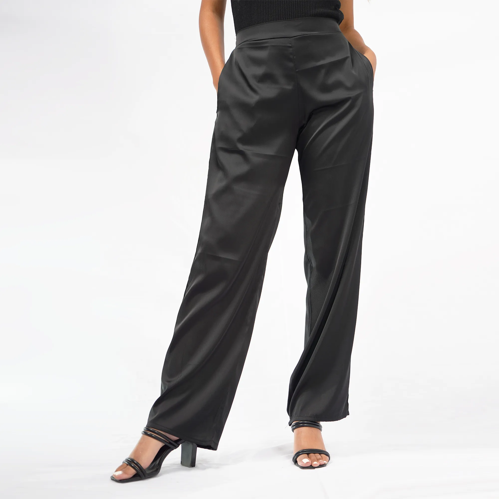 Black Silk Pants