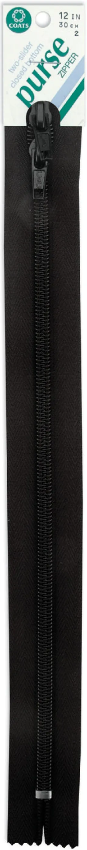 Black -Zip 12" Purse C&C