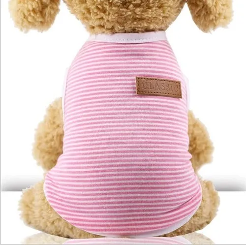 Cat Clothes Cotton Striped Vest Pet Cats T
