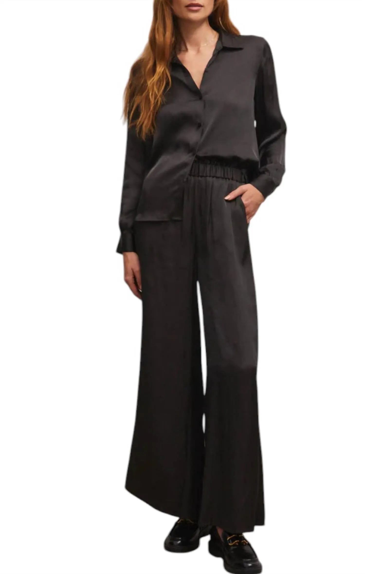 Estate Luxe Sheen Wide Leg Pant