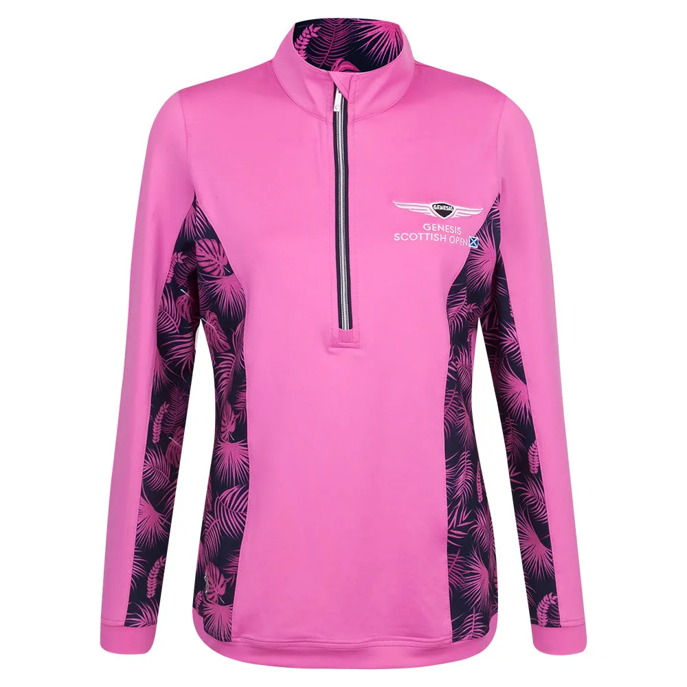 Genesis Scottish Open Glenmuir Women's Tropical Print Full Zip Mid Layer