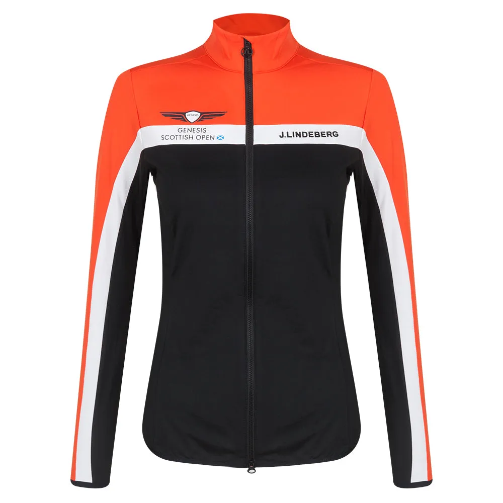 Genesis Scottish Open J.Lindeberg Women's Janice Black Full Zip Mid Layer