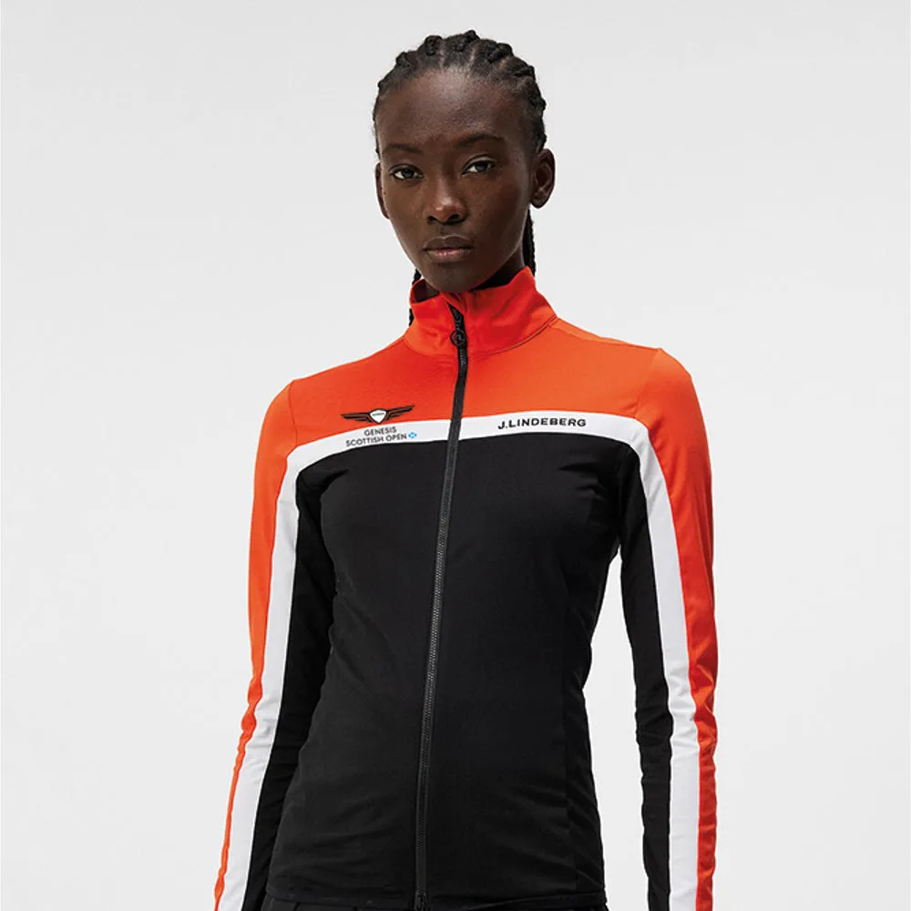 Genesis Scottish Open J.Lindeberg Women's Janice Black Full Zip Mid Layer