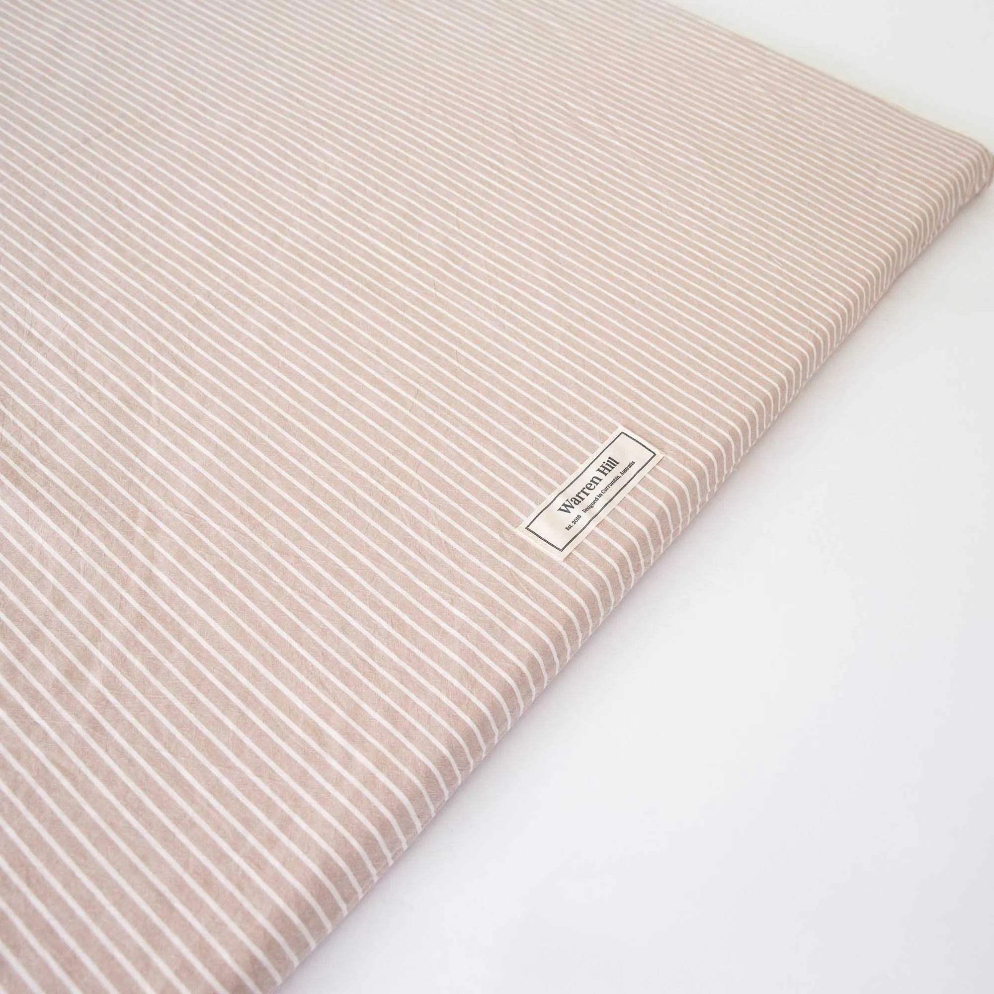 Hamptons Stripe Cotton Padded Play Mat | Memory Foam Comfort & Machine Washable Cover