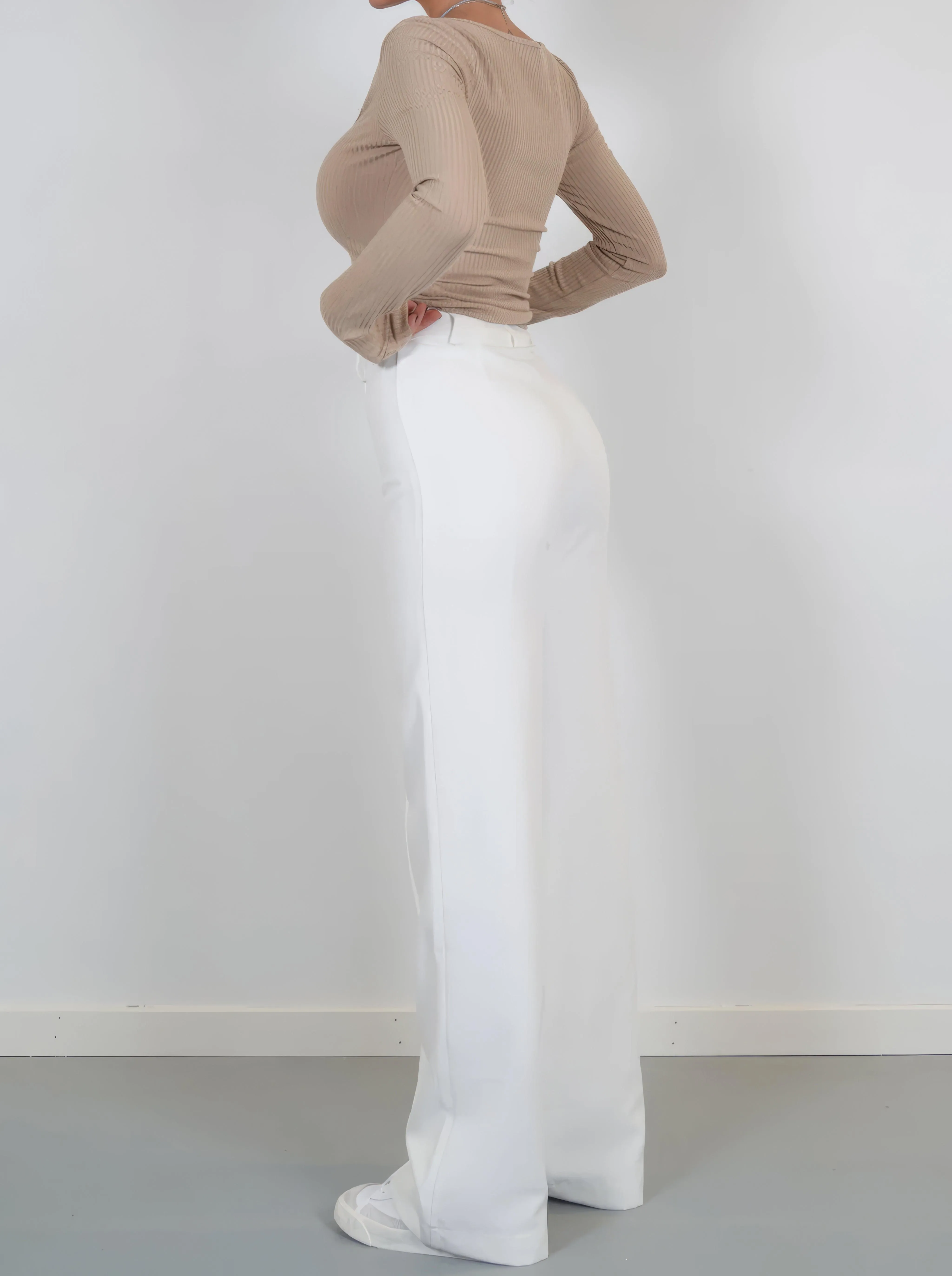 High-Waisted Elegant Women's Trousers