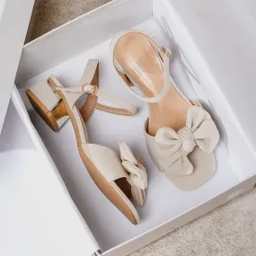 hulianfu  summer women's outerwear sandals ladies high heels bow design career and party wear Korean style casual shoes size 41-43