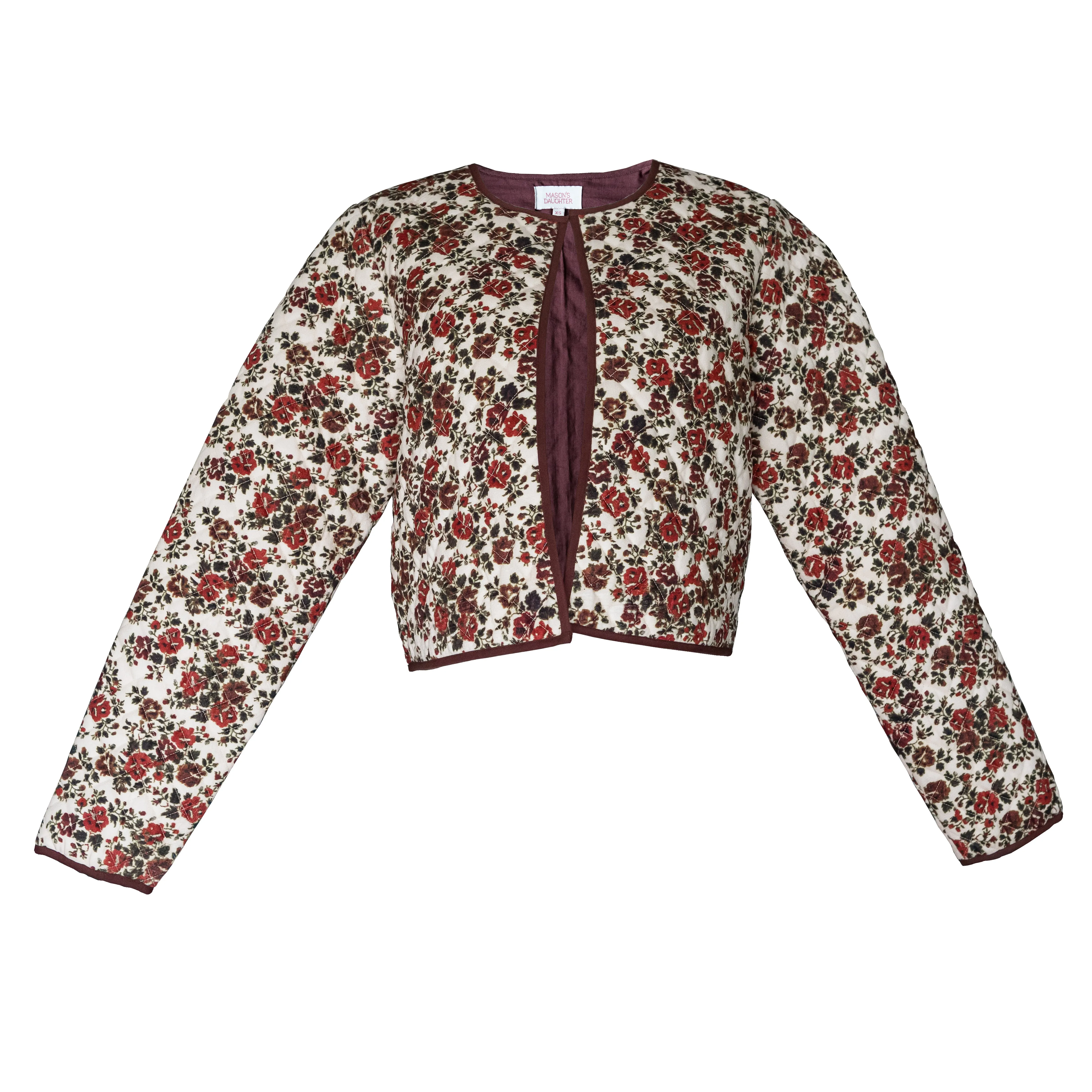 MASON'S DAUGHTER Ava Jacket, Quilted Floral Printed Velvet