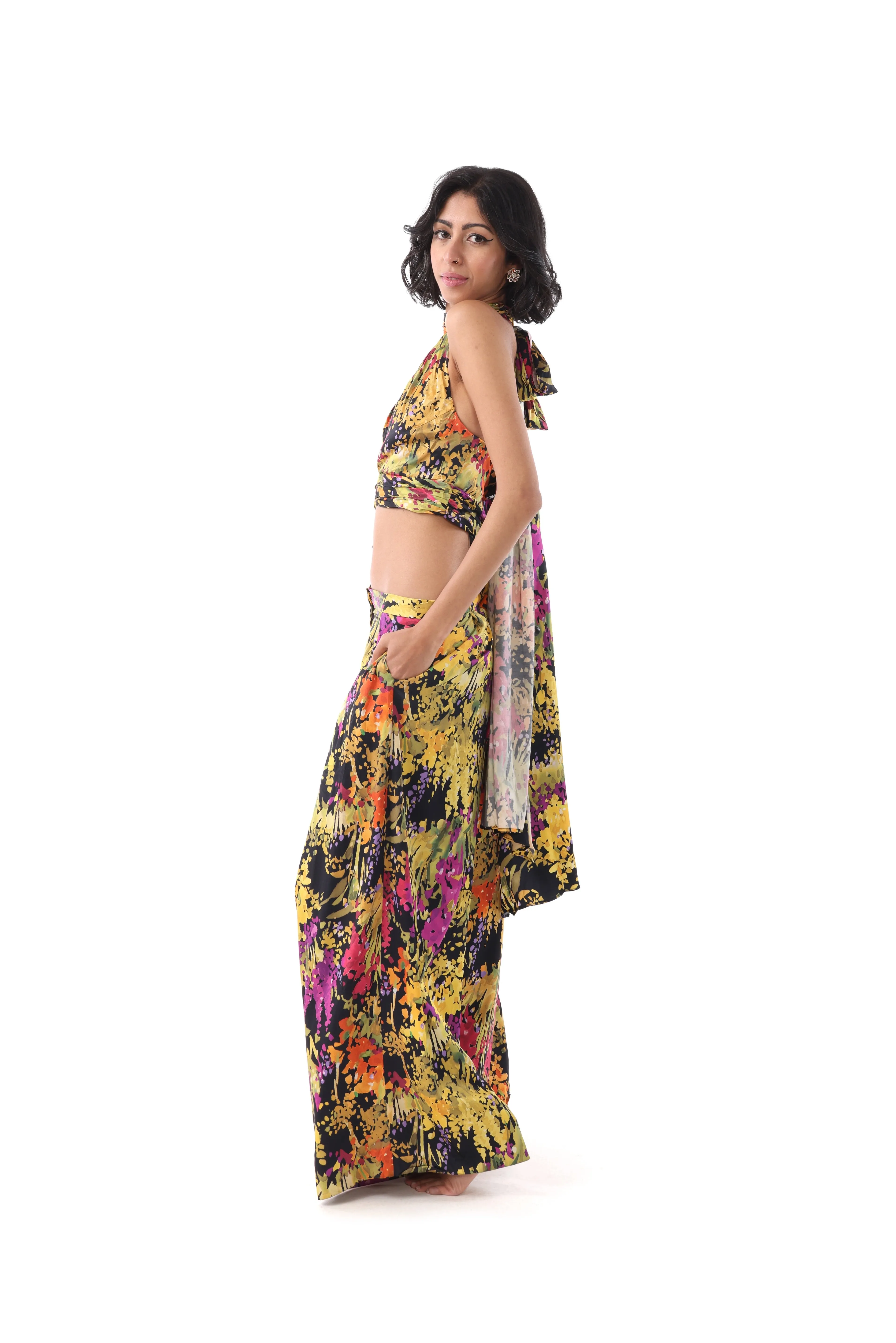MIRANDA Floral Wide-Leg Pants