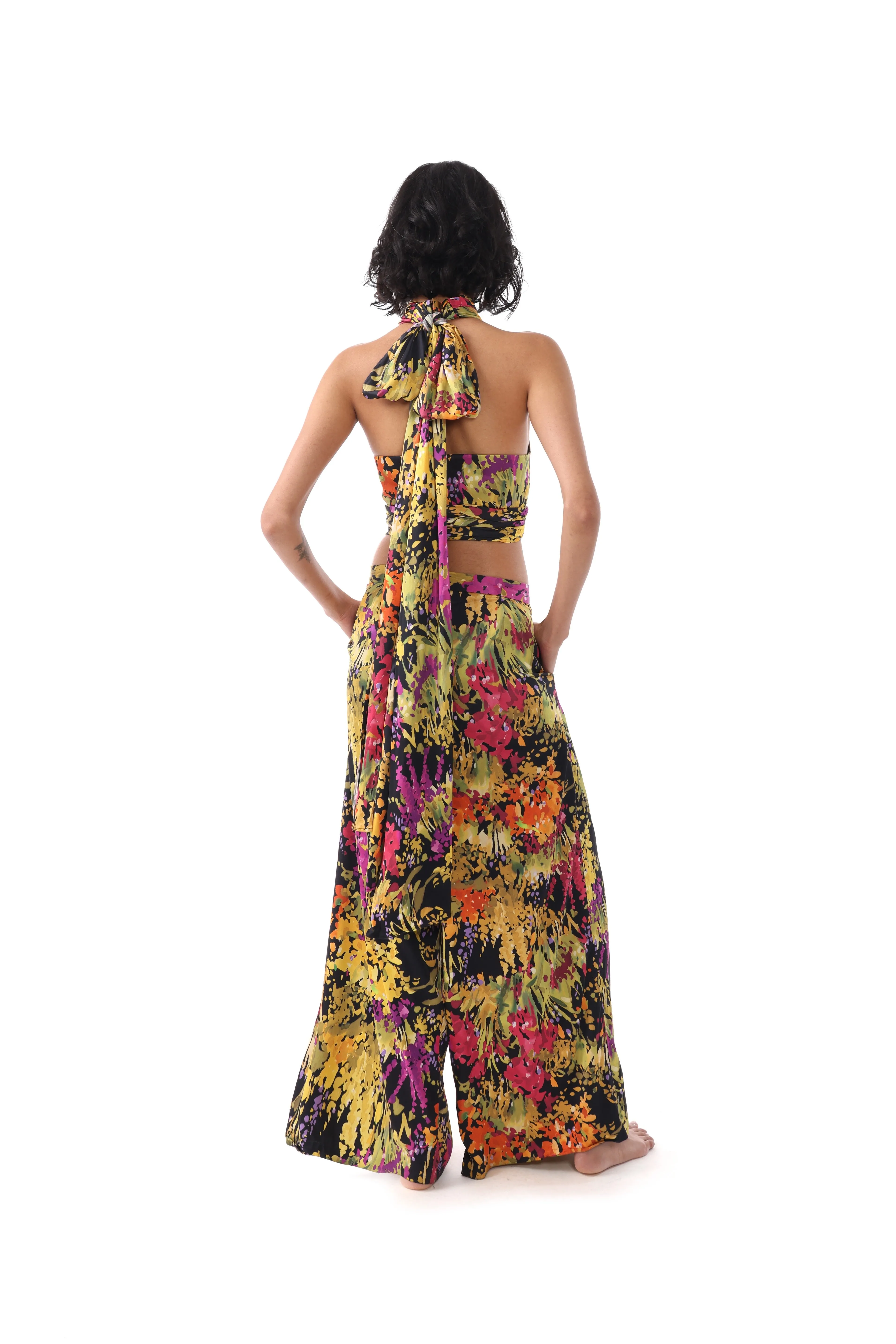 MIRANDA Floral Wide-Leg Pants