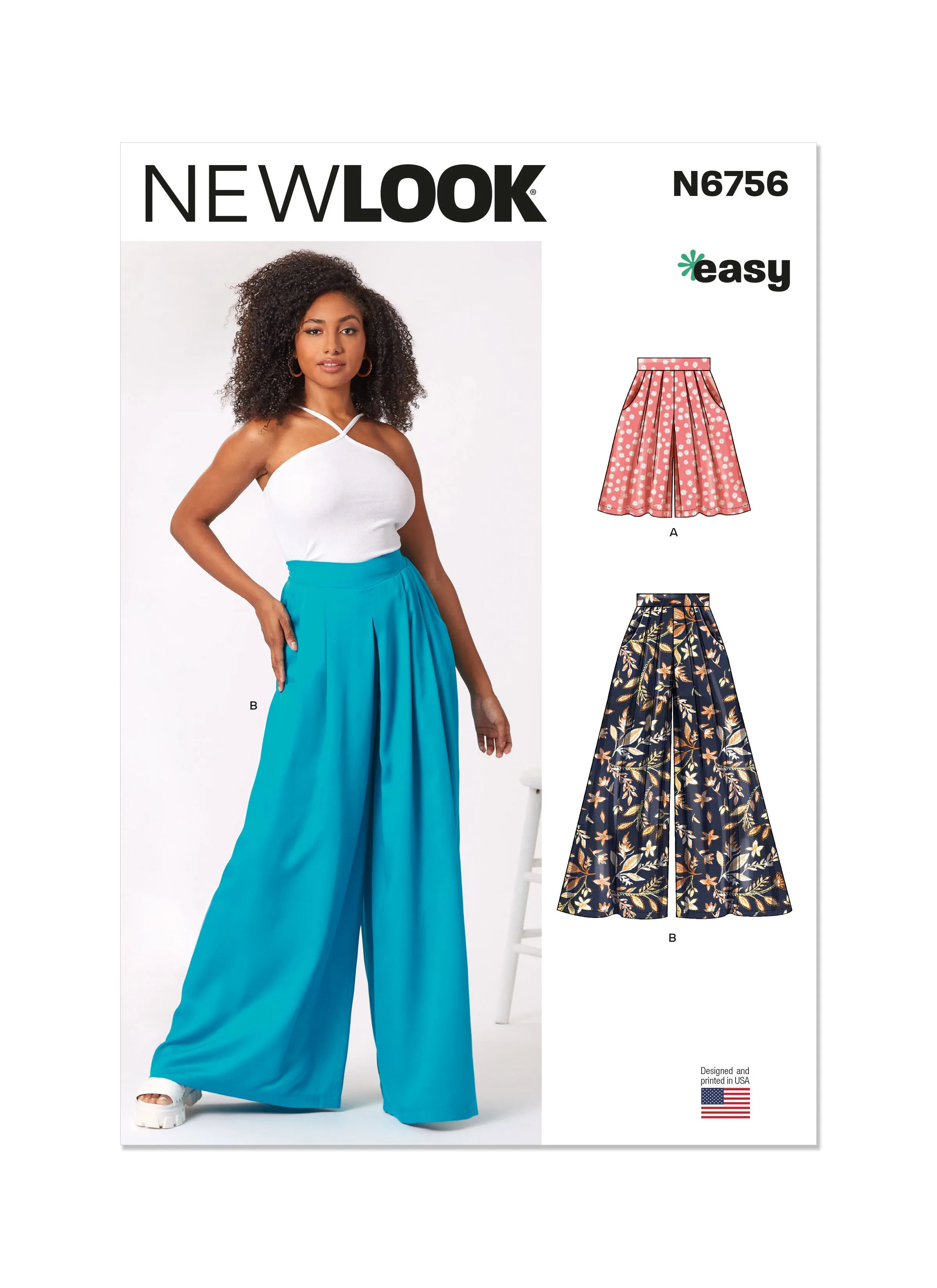New Look Sewing Pattern N6756 - Misses' Shorts and Pants